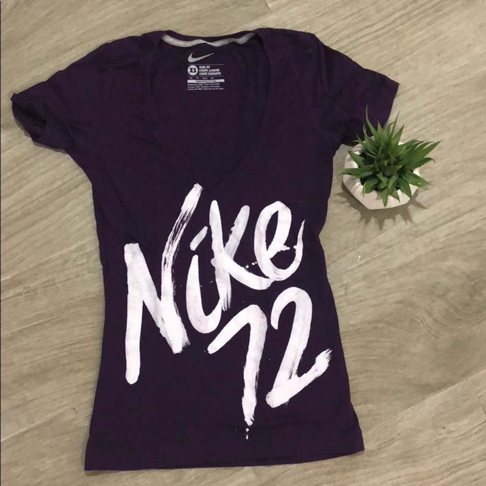 XS Purple Slim Fit Nike Tee